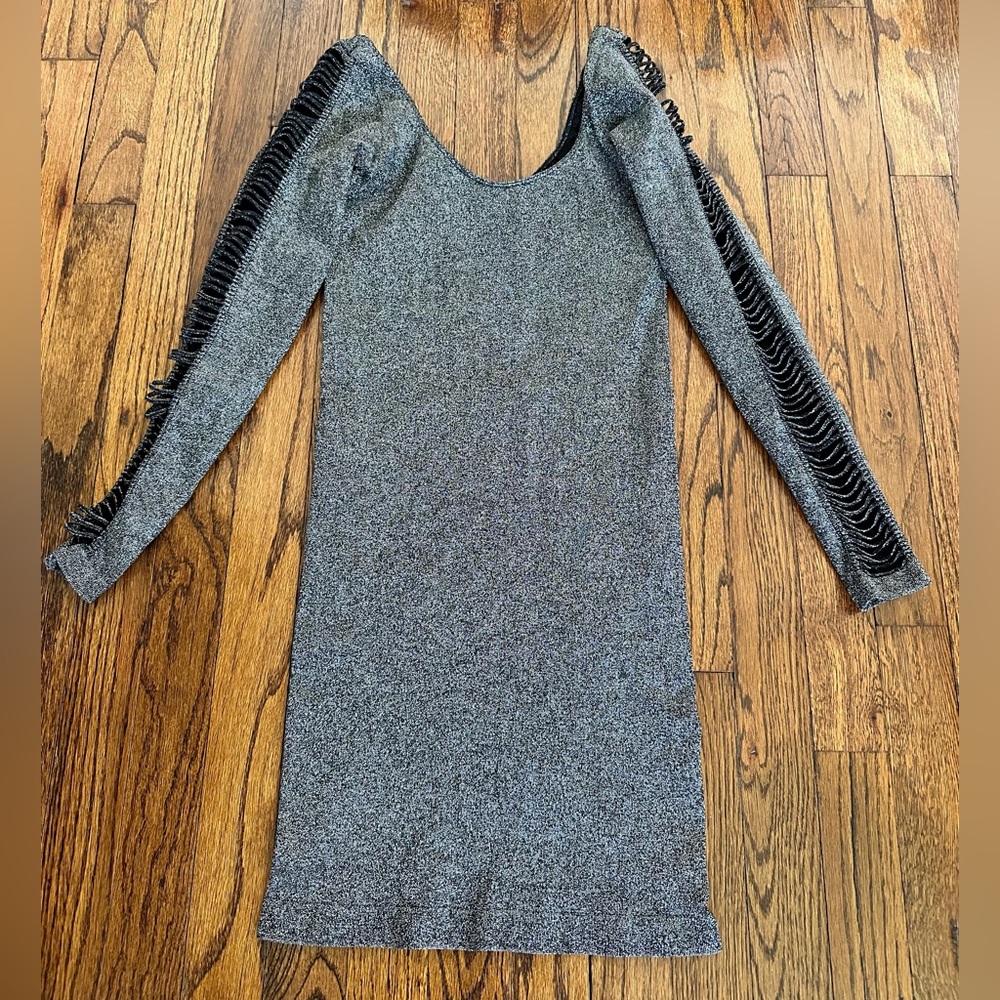 🦋 BEBE Bodycon Dress Slash Detail Small Petite